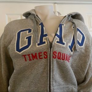 GAP | Tops | Gap Times Square Hoodie Sweatshirt Zip Up Nwt Xs 69 | Poshmark